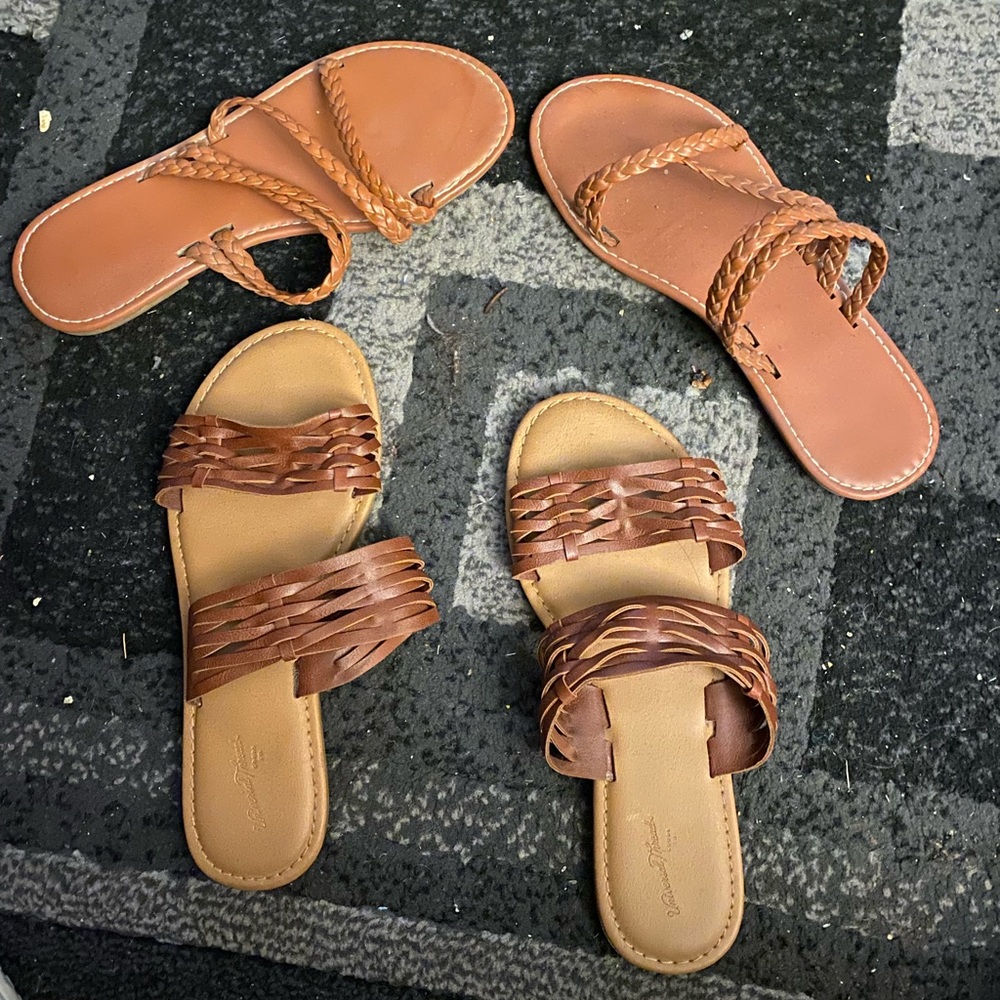 Women’s Brown Slide Sandals